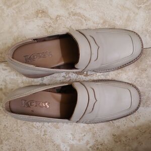 KORKS Beige Heeled Loafers